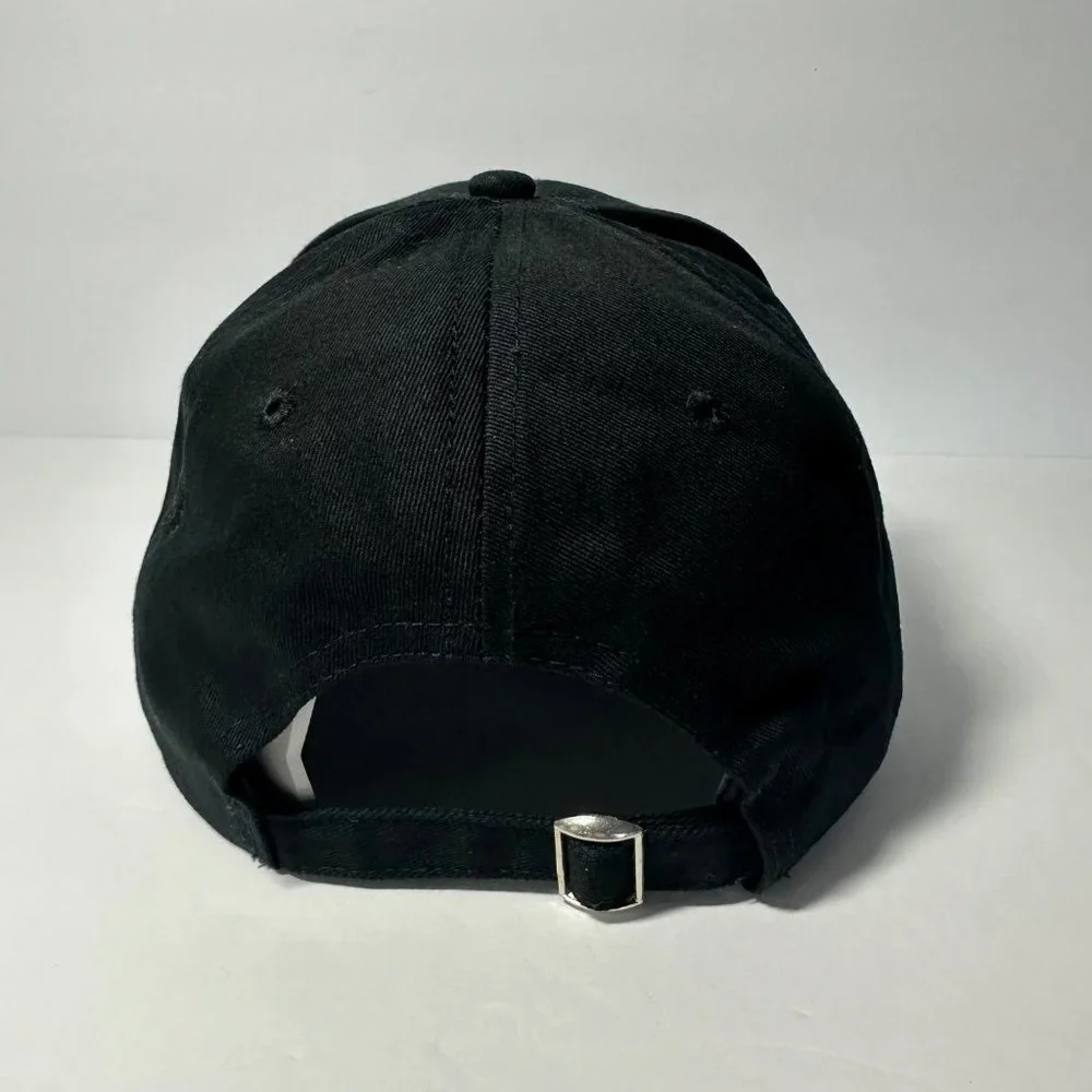 Gopuff Delivery Black Adjustable Strap Back Trucker Hat Baseball Cap NWOT - Picture 3 of 7